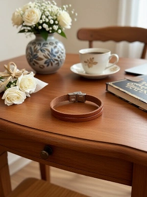 Кожаный браслет