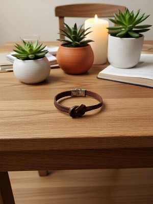 Кожаный браслет