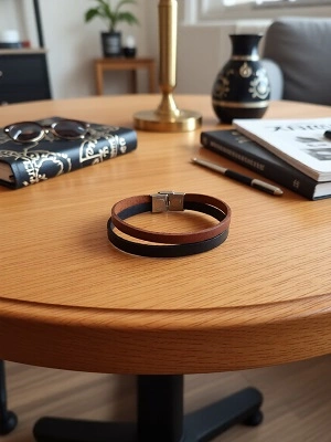 Кожаный браслет