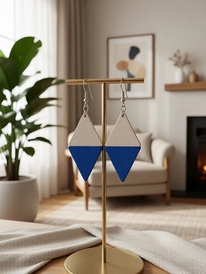 Кожаные серьги