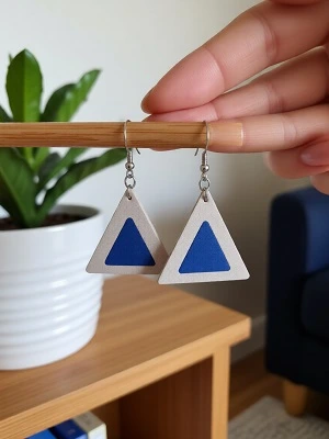 Кожаные серьги